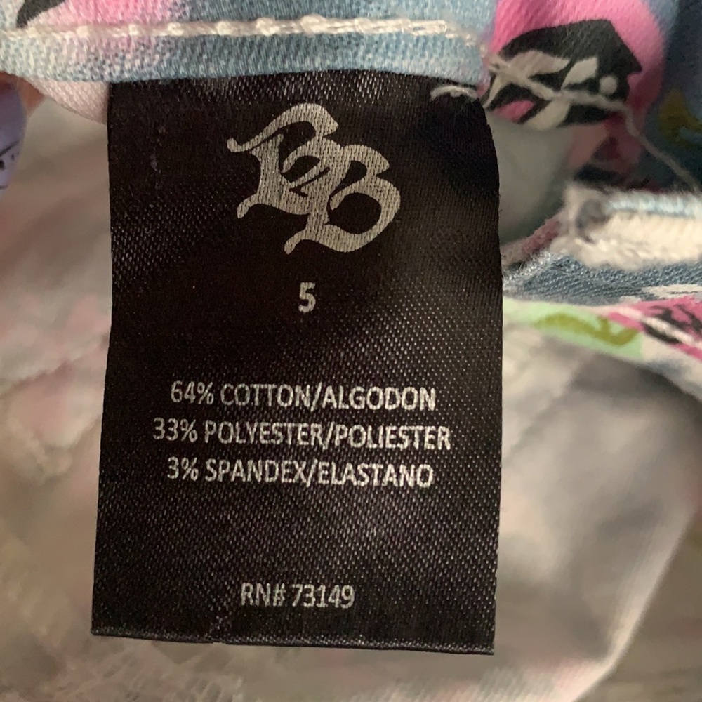 Boom Boom Blue Pink Floral Print Skinny Jeans - Picture 8 of 9